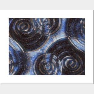 Abstract Spiral Digital Art Posters and Art